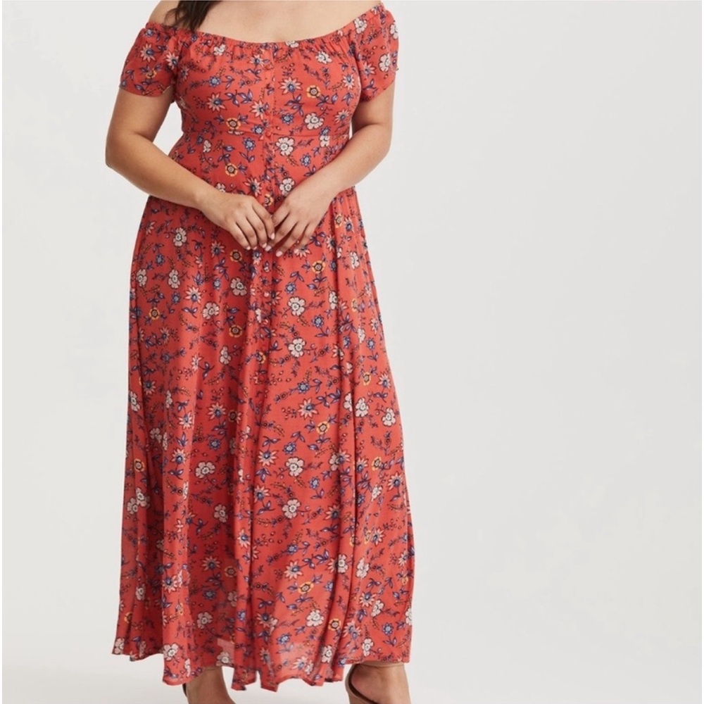 NWT Torrid Floral Maxi Dress Size 0